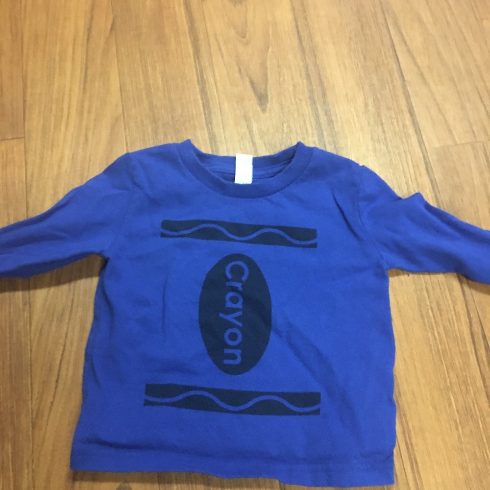 Toddler crayon costume t shirt